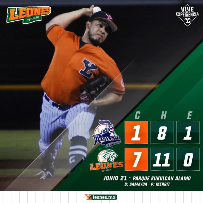 Leones empareja la serie contra Rieleros, los derrota 7x1.
