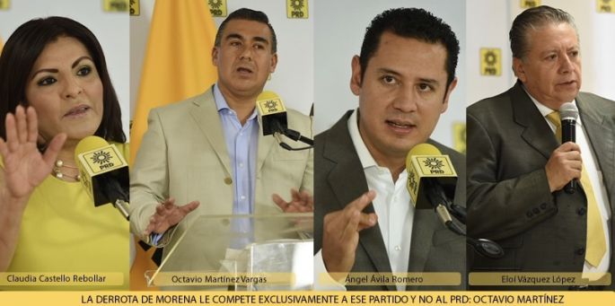 La derrota de MORENA le compete exclusivamente a ese partido y no al PRD: OCTAVIO MARTÍNEZ