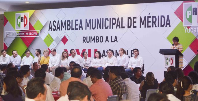 En unidad, el PRI de Mérida lleva a cabo su Asamblea Municipal