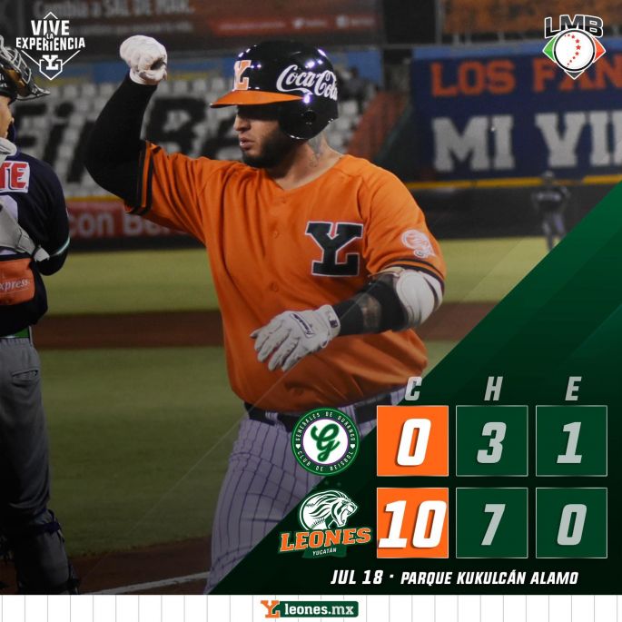 Paliza de los Leones a Generales de Durango: 10 x 0.