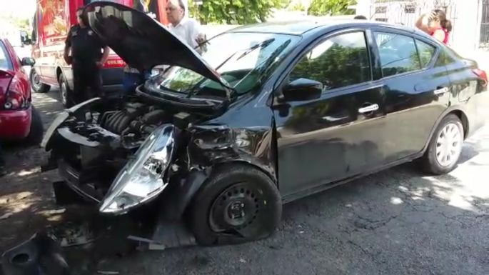 Aparatoso accidente de tránsito en la Colonia Alemán.