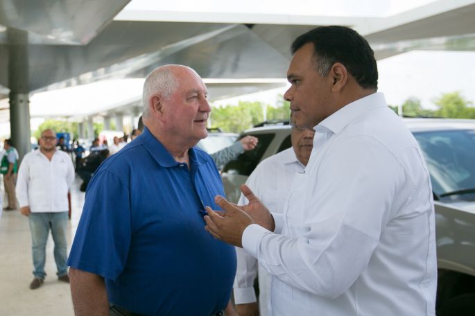 Arriba a Yucatán el Secretario de Agricultura de Estados Unidos.