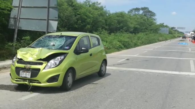 Muerte en la carretera a Campeche.