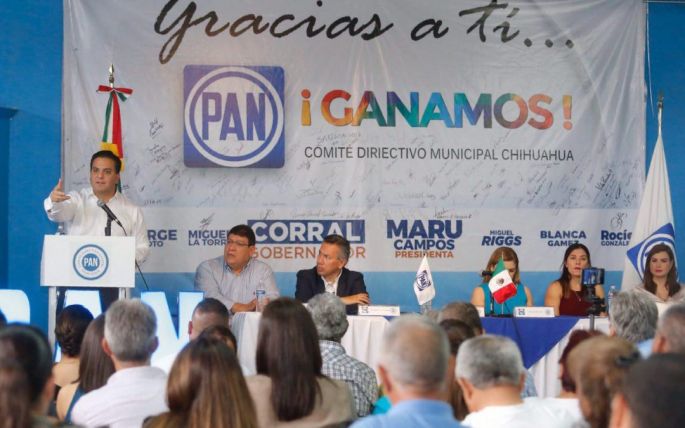 Reconoce PAN al gobierno de Javier Corral y confía en que César Duarte pronto pagará por los delitos que cometió