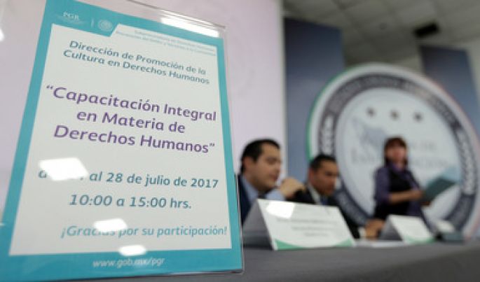Promueve PGR el respeto y protección de los Derechos Humanos.