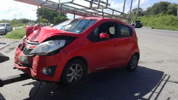 Nuevo accidente en el periférico de Mérida.