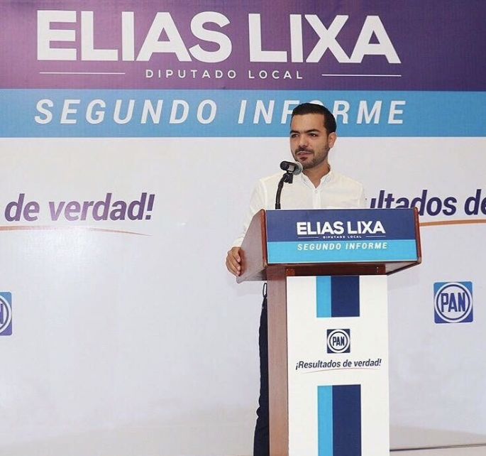 Elías Lixa rinde su segundo informe legislativo.