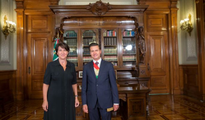 Recibió el Presidente Enrique Peña Nieto las Cartas Credenciales de 12 Embajadores acreditados en México.