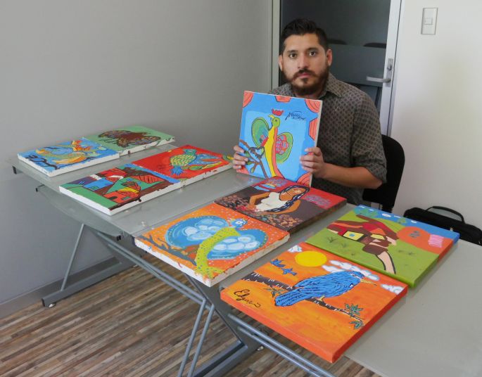 Pinturas de pequeños artistas de Xocchel se subastarán en Perú 