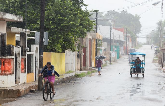 En calma el cono sur de Yucatán, tras el paso de Franklin