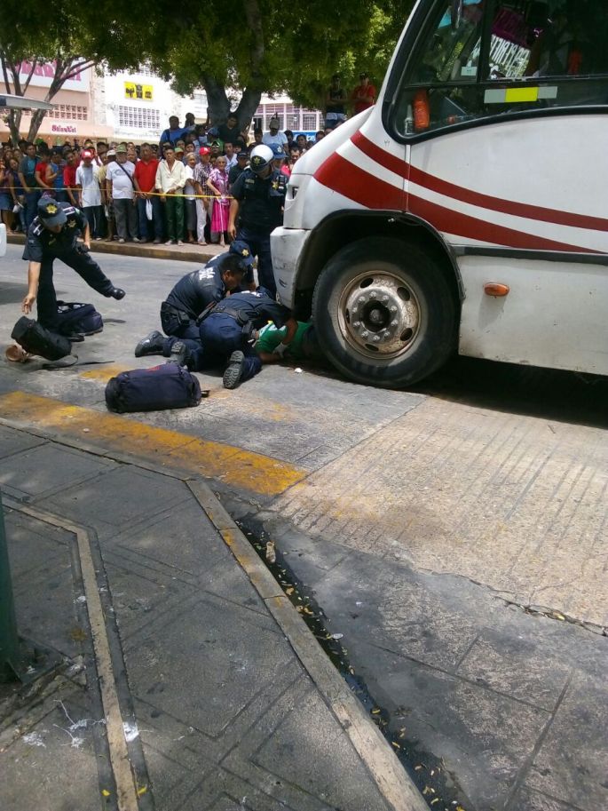 Atropellado en el Centro de Mérida.
