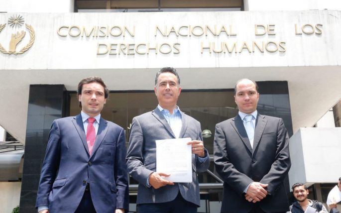 Presentan PAN y Guillermo Anaya queja ante la Comisión Nacional de los Derechos Humanos