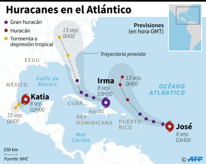 La temporada de huracanes de 2017 bate récords.