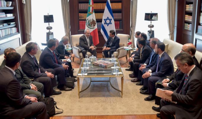 Enrique Peña Nieto recibió en los Pinos al Primer Ministro del Estado de Israel, Benjamín Netanyahu