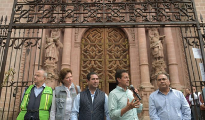 El Patrimonio Cultural del país afectado por los sismos se va a preservar y a restaurar, asegura el Presidente EPN
