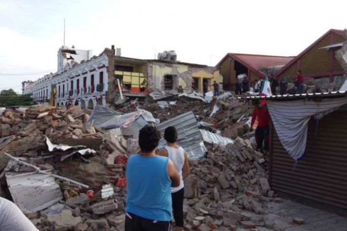 61 muertos hasta ahora y graves daños en Oaxaca  y Chiapas, es el saldo preliminar del sismo.