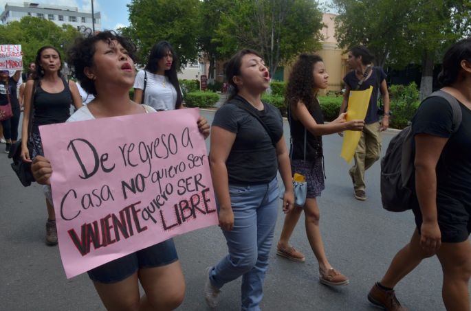 Se suma Yucatán a la marcha nacional en contra del asesinato de Mara Fernanda.