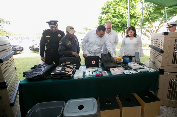 Cooperación bilateral, en favor de la seguridad de los yucatecos.