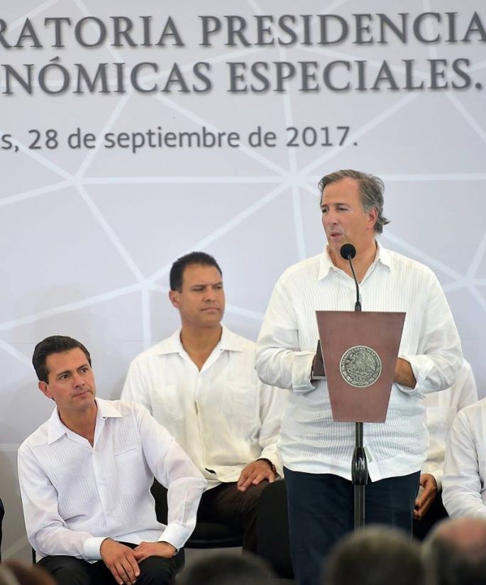 La mesa está puesta para que se voltee a ver al Sur-Sureste como una plataforma de desarrollo: José Antonio Meade.