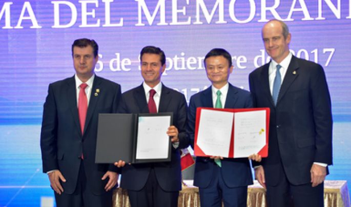 Se reúne el Presidente Enrique Peña Nieto con el Presidente Ejecutivo de Grupo Alibaba, Jack Ma.