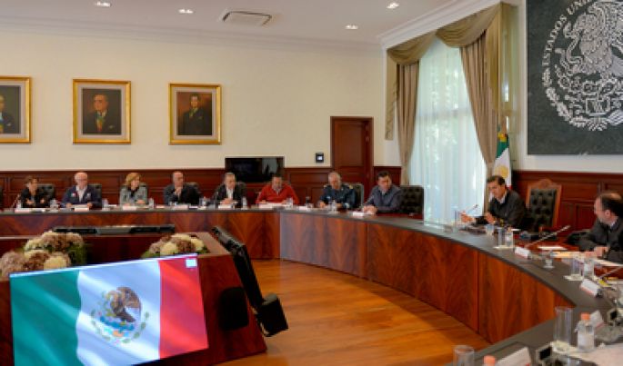 Se reúne el Presidente Enrique Peña Nieto con miembros de su Gabinete para revisar los avances en la estrategia de reconstrucción