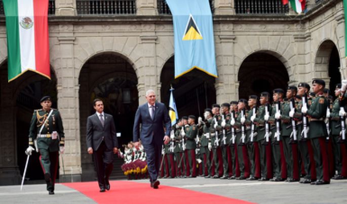 Reafirman México y Santa Lucía sus lazos de amistad y de cooperación