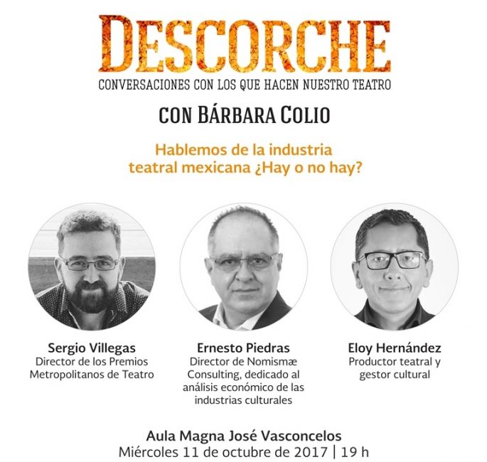 Tercia de expertos disertará sobre el panorama de la industria teatral mexicana  