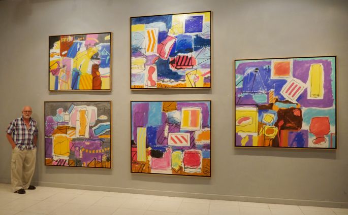 Exposición de Ralf Walter reúne tres años de su arte abstracto