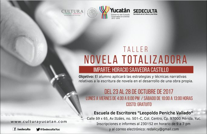 Especialista ofrecerá taller sobre la escritura de una novela