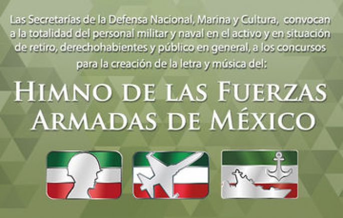 Se da a conocer al ganador de la Creación del “Himno de las Fuerzas Armadas”