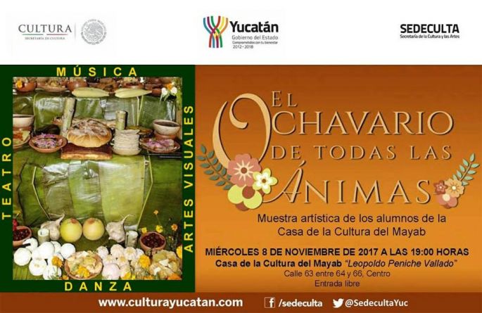 Celebrarán el Ochavario de todas las ánimas en la Casa de la Cultura del Mayab