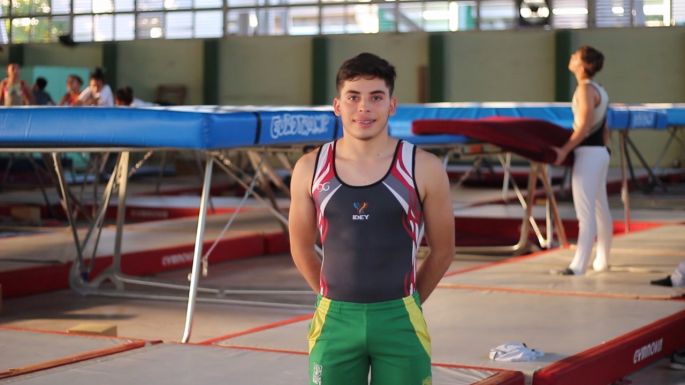 Deportista kanasinense competirá en el mundial de gimnasia de trampolín