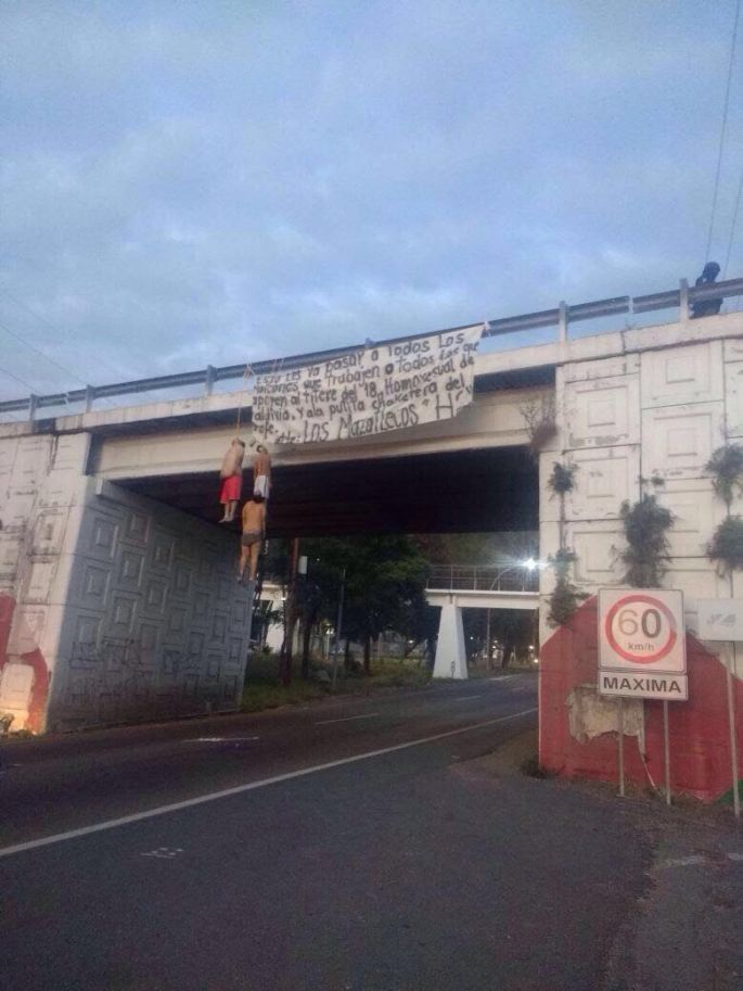 Cuelgan a tres en Tepic
