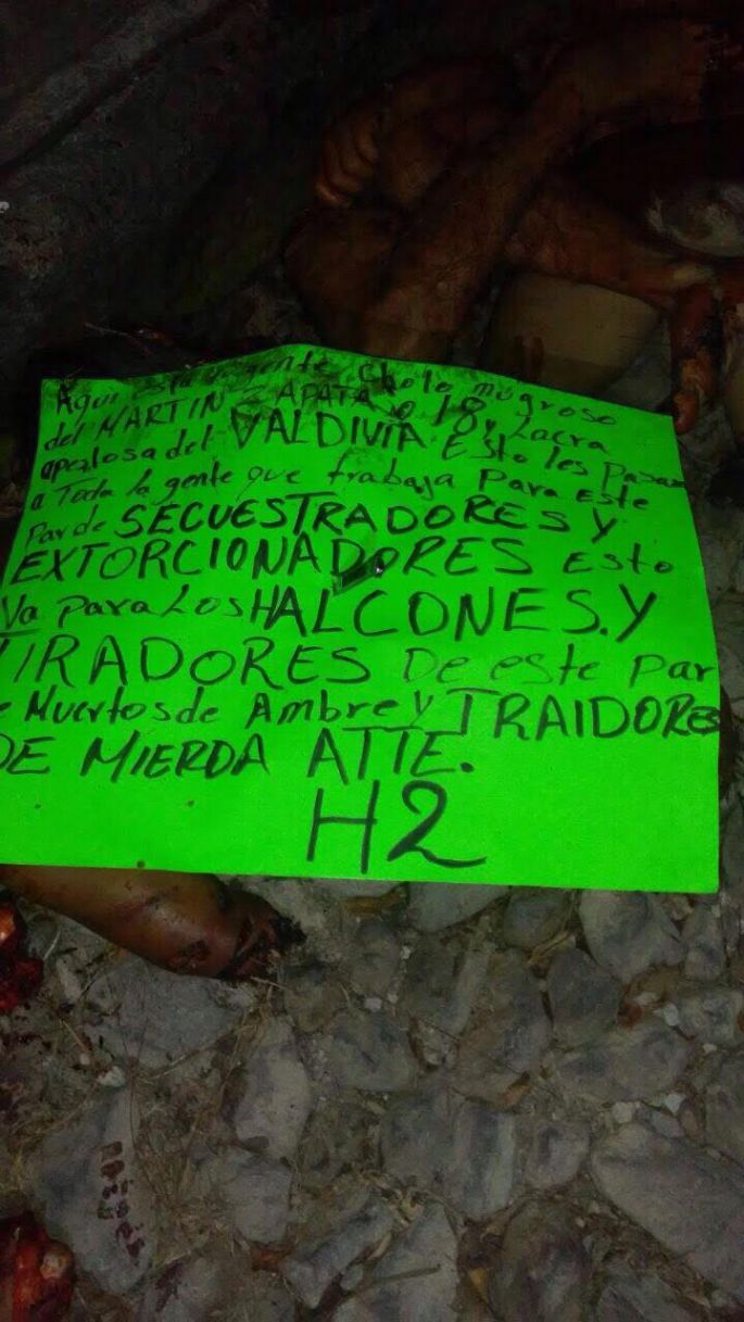 Dejan a dos descuartizados en Nayarit