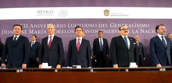 El Presidente EPN encabezó la conmemoración del 202 Aniversario Luctuoso de José María Morelos y Pavón