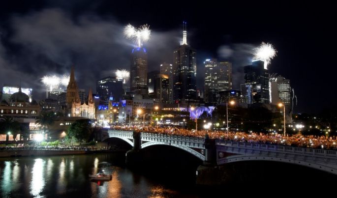 Un gran espectáculo en Sídney lanza las festividades del Año Nuevo en el mundo