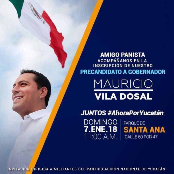 Vila solicitará licencia al cargo este domingo y se registrará como precandidato del PAN al gobierno de Yucatán