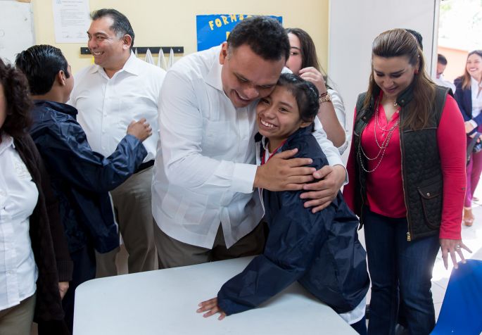 La niñez yucateca está protegida del frío
