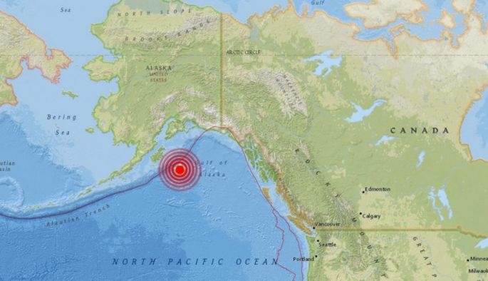 Terremoto en Alaska de 7.9 grados