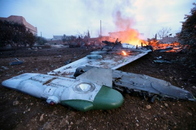 Rebeldes sirios derriban un avión ruso y matan al piloto