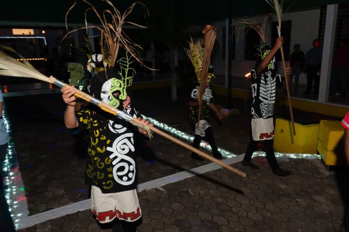 Niños y niñas del Caimede reciben el Año Nuevo Maya