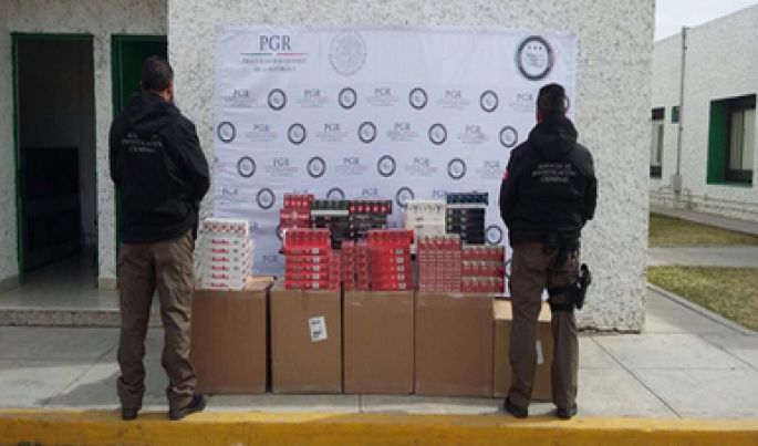 Decomisa la PGR 90 mil cigarros apócrifos