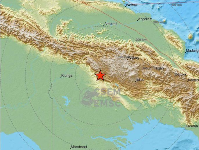 TERREMOTO de magnitud 7.5 sacudió Papúa Nueva Guinea
