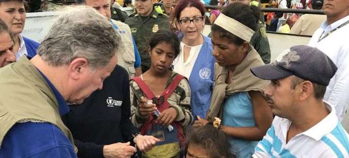 La crisis de desplazados venezolanos “es un desastre humanitario absoluto”