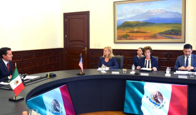 El Presidente Enrique Peña Nieto recibe a la Secretaria de Seguridad Interna de Estados Unidos, Kirstjen Nielsen