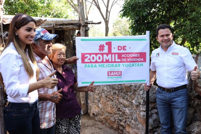 200 mil acciones de vivienda en mi gobierno: Mauricio Sahuí