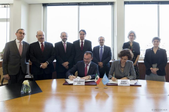 El gobierno de México y la UNESCO firman acuerdo para crear un Centro Regional de Seguridad Hídrica