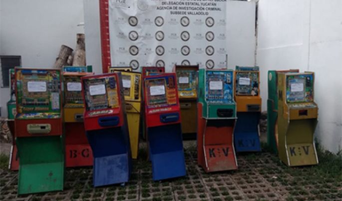 Aseguran minicasinos en colonias de Mérida y en comisarías de Tizimín
