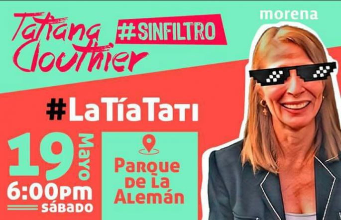 Tatiana Clouthier en Mérida viernes y sábado