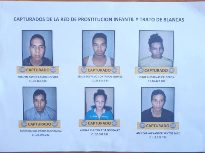 Acaban con grupo criminal dedicado a la trata de menores en Venezuela